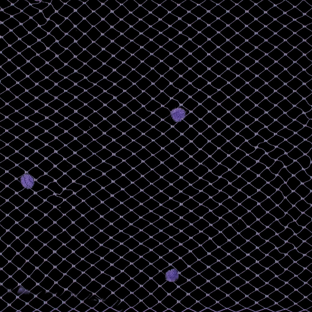Lilac Russian Veiling with Pom Poms - 9
