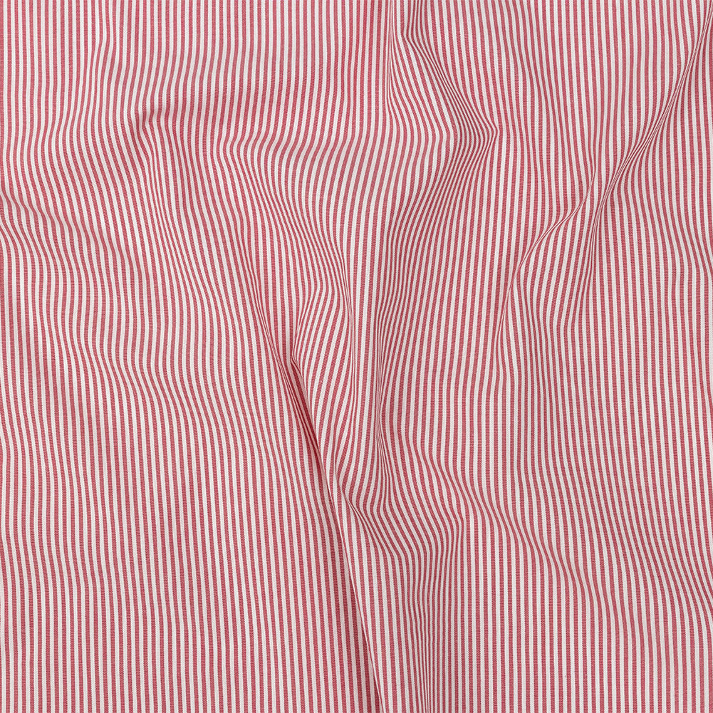 Pink and White Candy Striped Cotton Shirting - Joann Fabrics