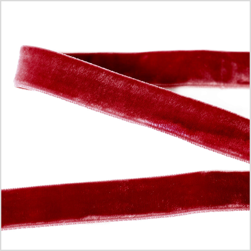 Double Faced Velvet Ribbon Made in Italy - 7/8