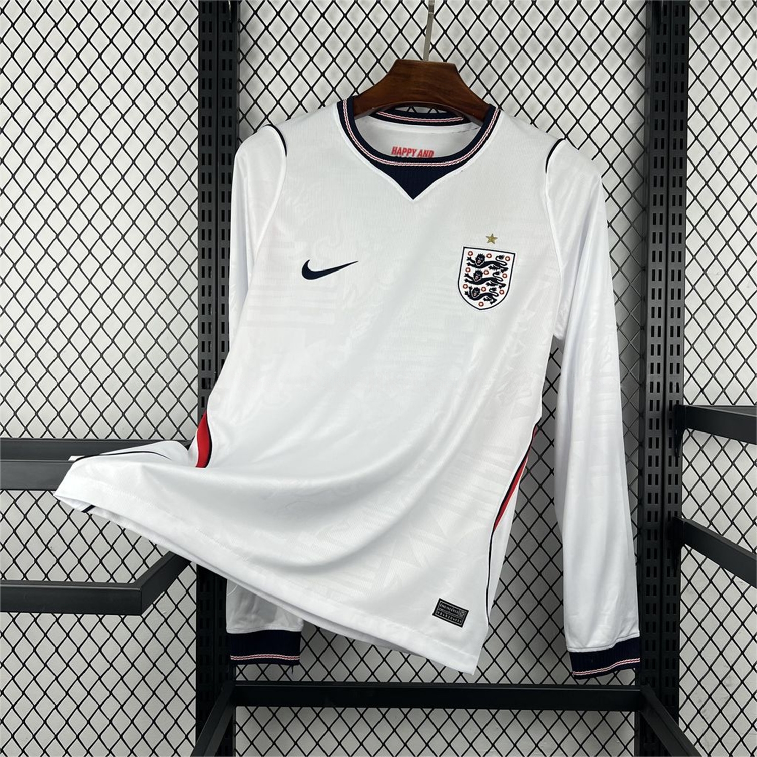 England 2026 Home Long Sleeves Jersey - Fans Version - UnitedFutballJersey