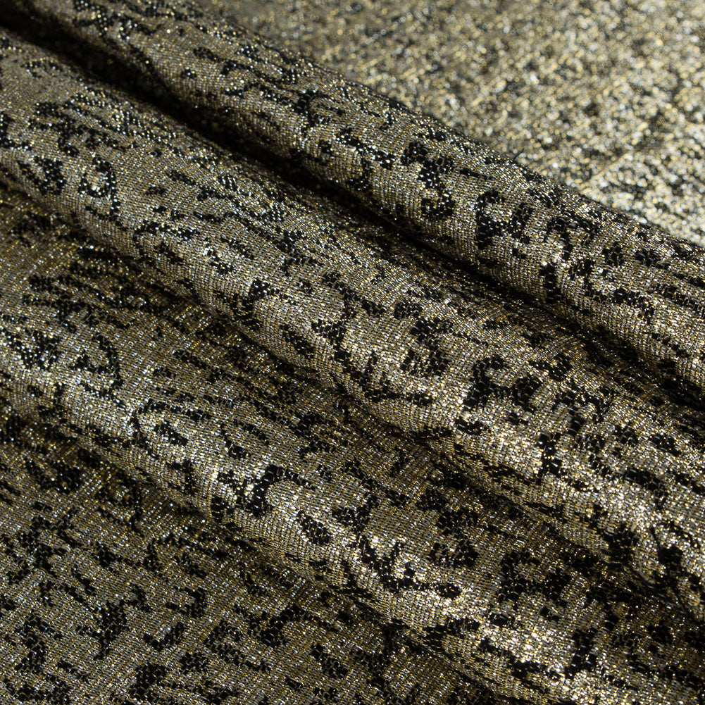 Metallic Gold and Black Abstract Jacquard - Joann Fabrics