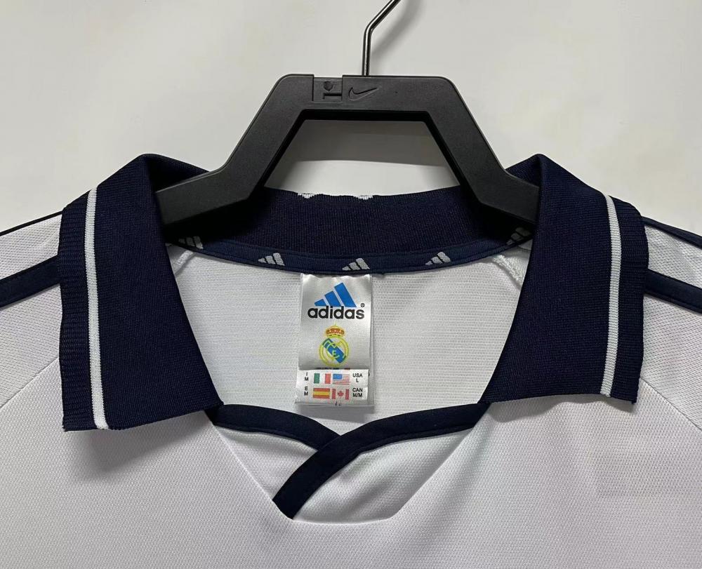2000/2001 Retro Real Madrid Home Soccer Jersey 1:1 Thai Quality