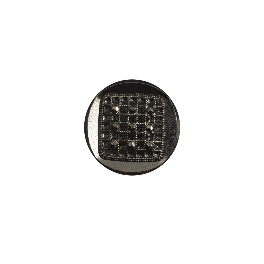 Italian Gunmetal Shank Back Plastic Button - 24L/15mm - Joann Fabrics