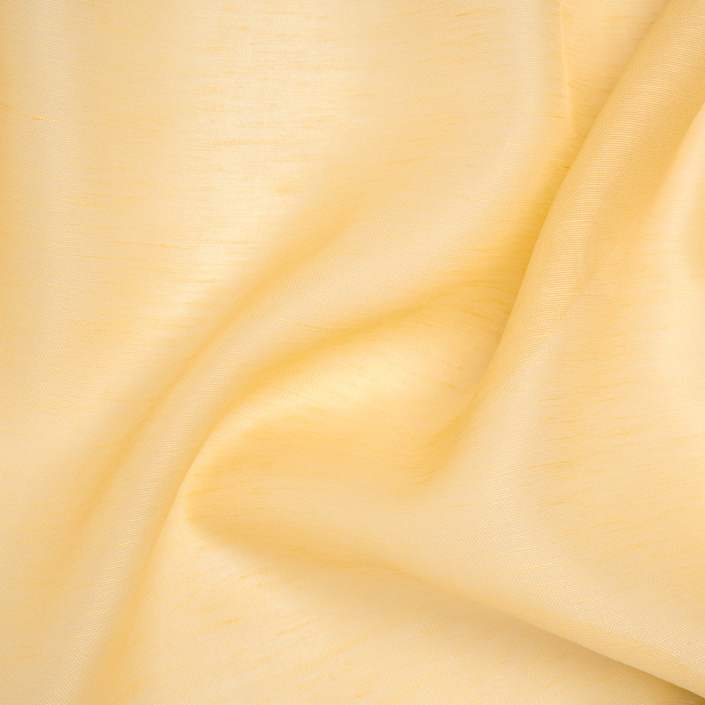 Linen and Silk Scrim - Popcorn Butter Yellow - Famous Australian Designer Deadstock - Joann Fabrics