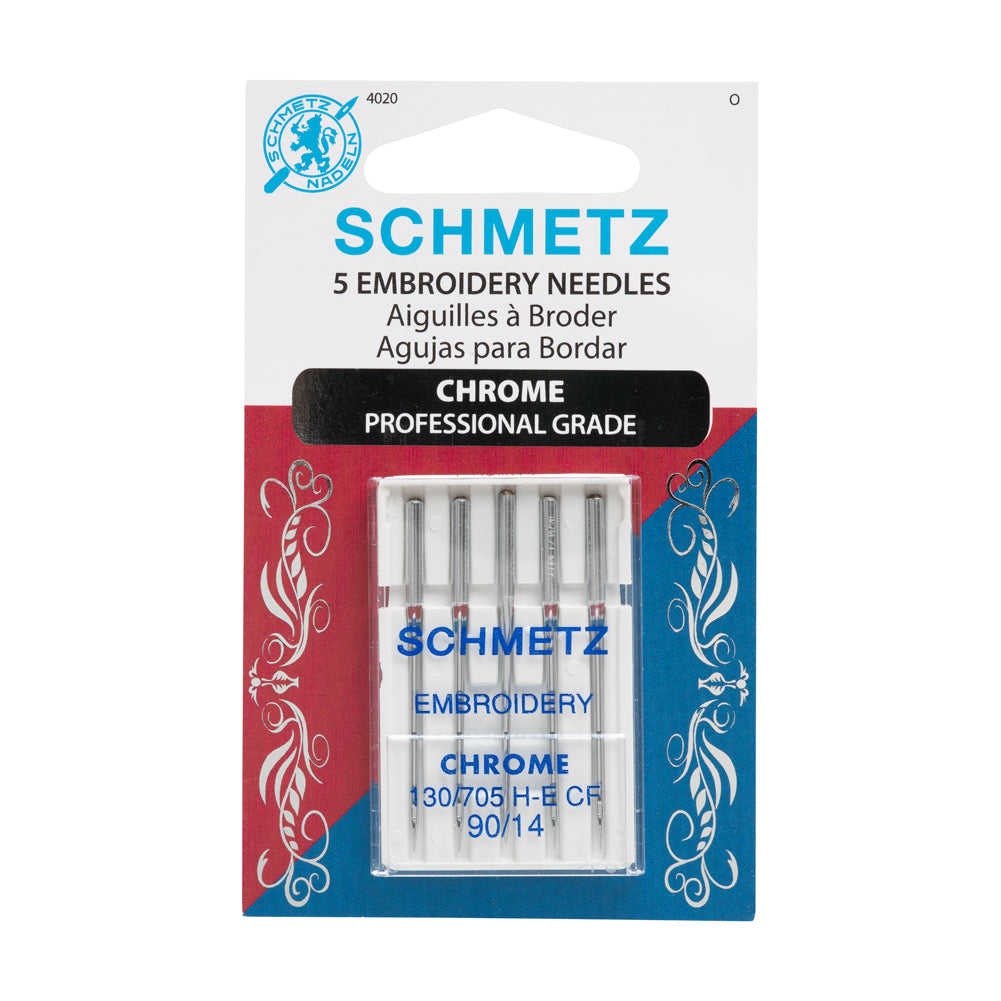 Schmetz Chrome Embroidery Machine Needles - 90/14 - 5 ct - Joann Fabrics