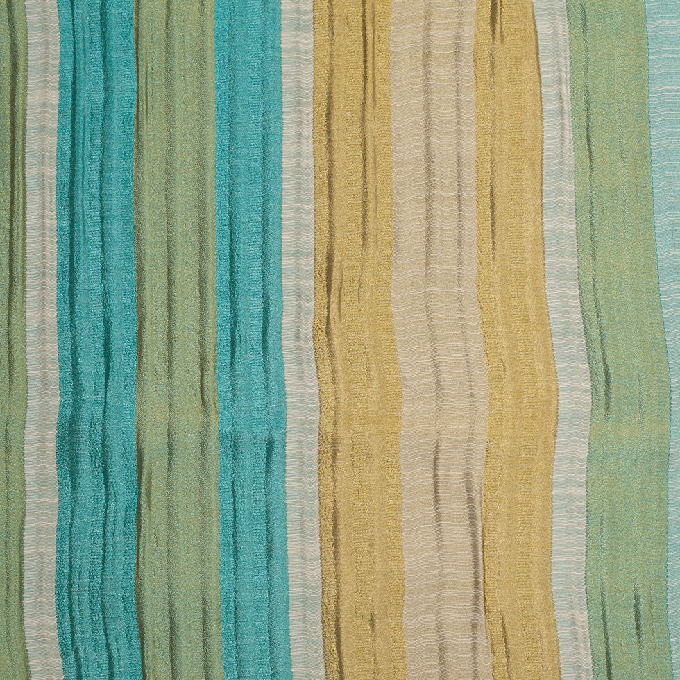 Indian Blue/Gold Striped Poly/Cotton Brocade - Joann Fabrics