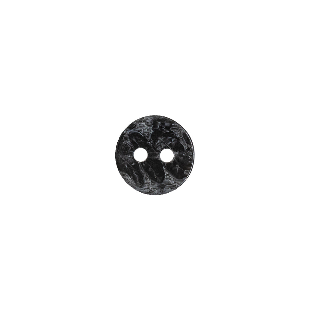 Black and Gray Mottled Concave Face 2-Hole Plastic Button - 16L/10mm - Joann Fabrics
