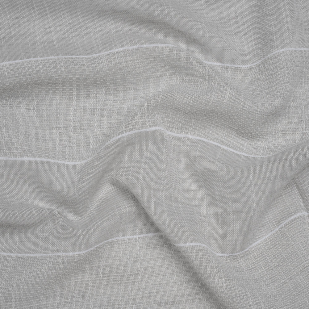 Textured Open Weave Double Wide Drapery Sheers Fabric - Pebble Tactile Stripes - British Imported - Joann Fabrics