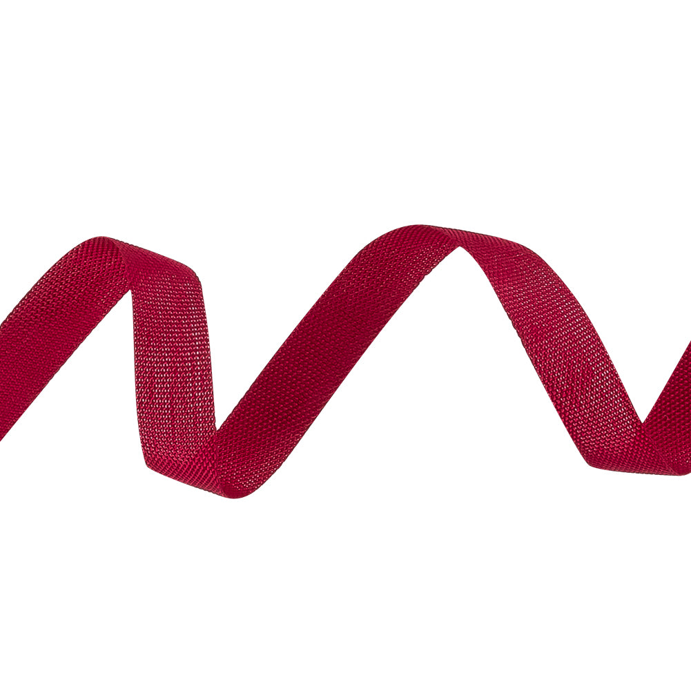 Deep Magenta Woven Edge Rayon Seam Binding - 0.25