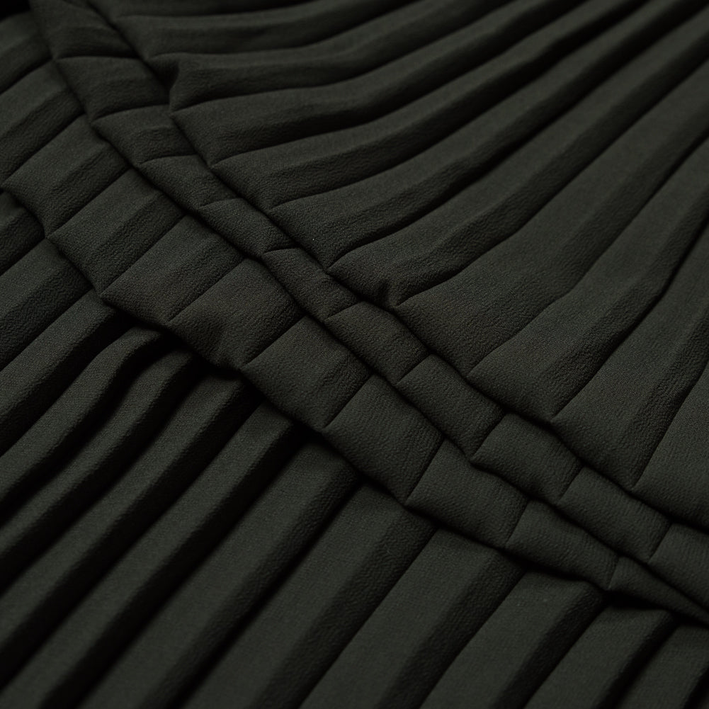 Accordion Pleated Chiffon - Forest Green - Etereo Collection - Joann Fabrics