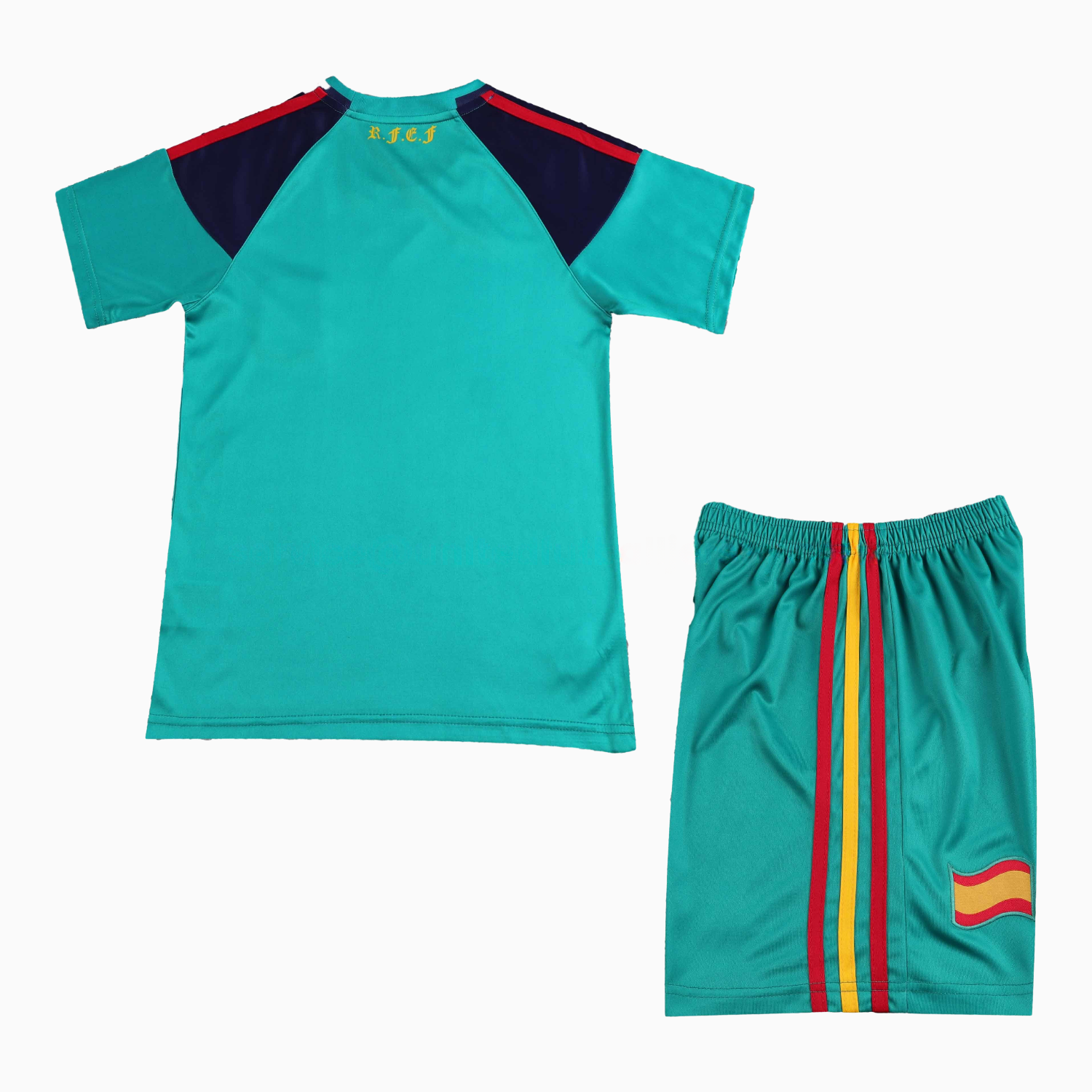 Retro Spain 2010 Green Goalkeeper Kids Kit - UnitedFutballJersey