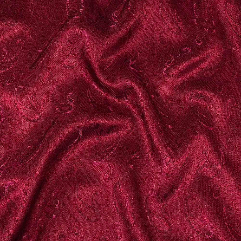 Magenta Paisley Jacquard Lining - Joann Fabrics