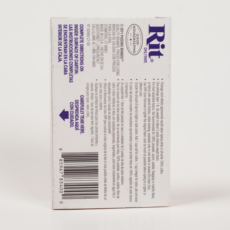 Rit All-Purpose Box Fabric Dye - Navy Blue - 1 1/8oz - Joann Fabrics