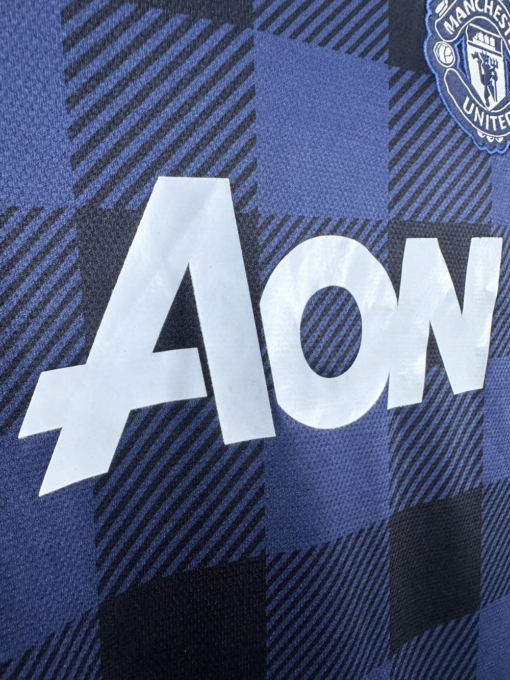 2013/2014 Retro Long Sleeve Manchester United Away Football Shirt 1:1 Thai Quality