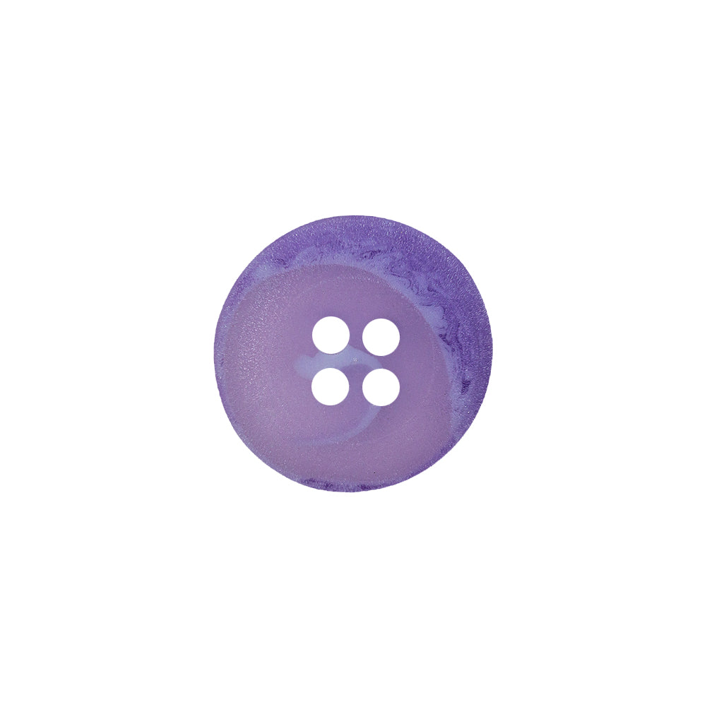 Transparent and Lilac Swirl 4-Hole Low Convex Top Button - 24L/15mm - Joann Fabrics