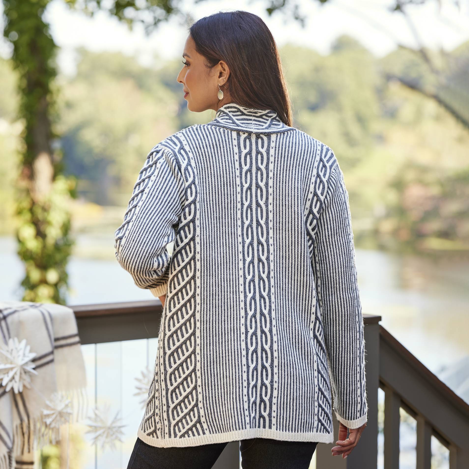 Textural Cable Cardigan - Northstyle Catalog