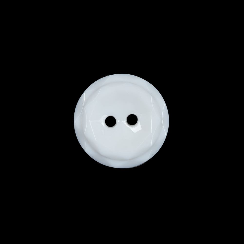 White Italian 2 Hole Button - 24L/15mm - Joann Fabrics