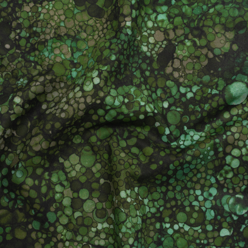 Printed Quilting Cotton by Northcott - Evergreen Bubbles - Bliss Collection - Joann Fabrics