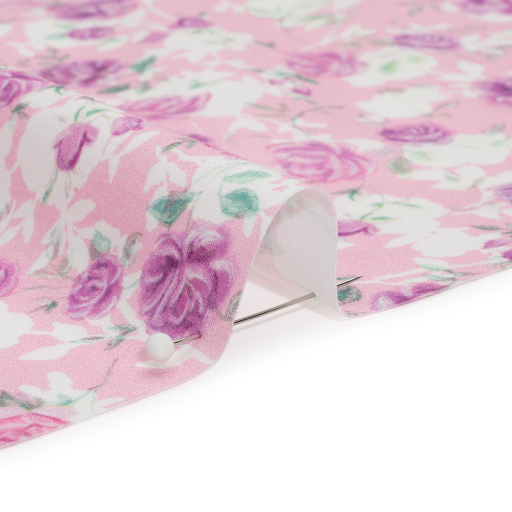 Mood Exclusive Pink Pickings Stretch Cotton Poplin - Joann Fabrics