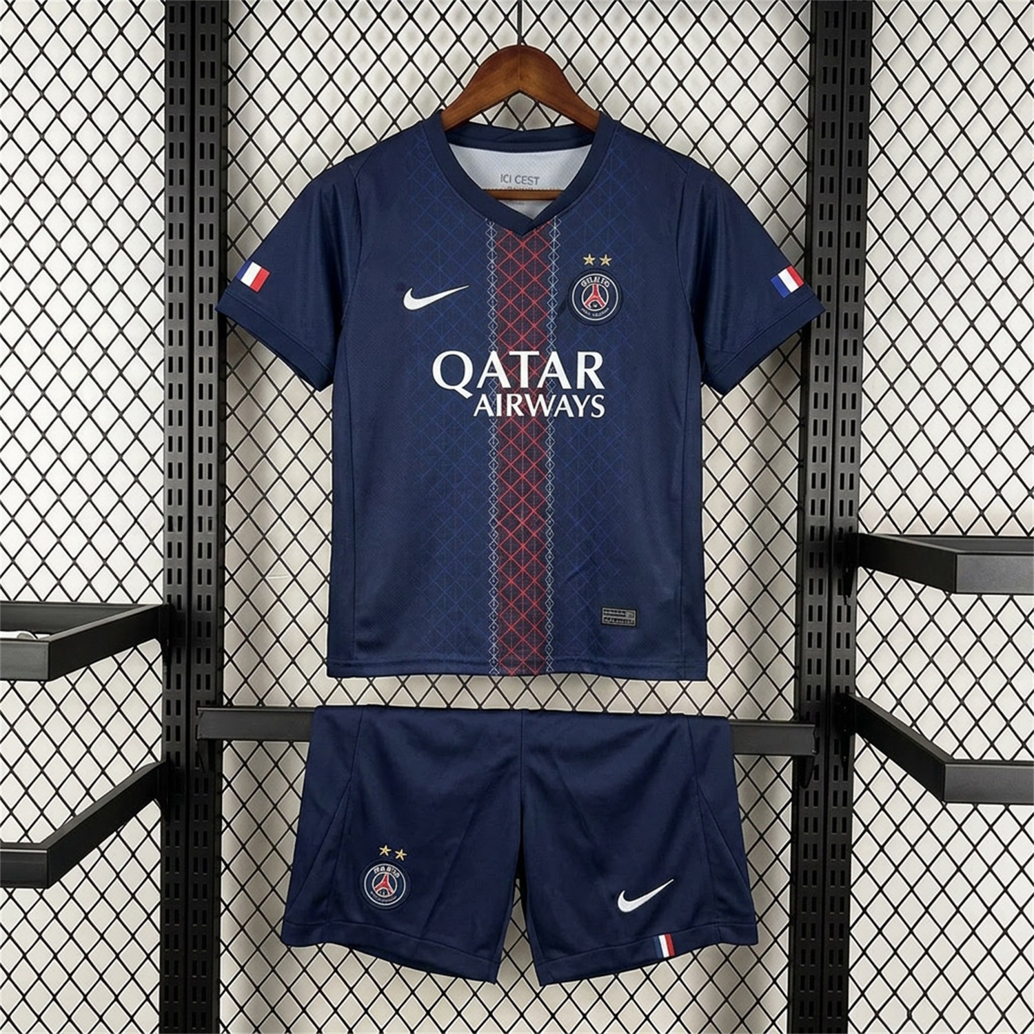 Paris Saint-Germain PSG 25-26 Home Two Stars Kids Kit - UnitedFutballJersey