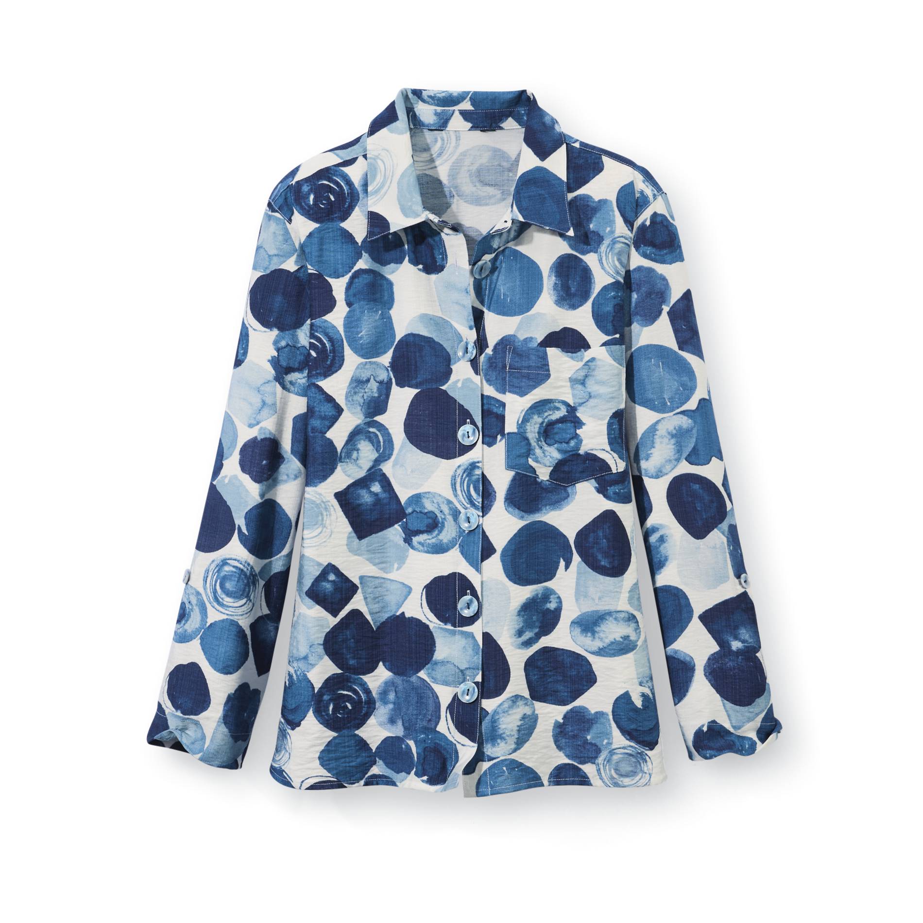 Abstract Dots Rolltab Shirt - Northstyle Catalog