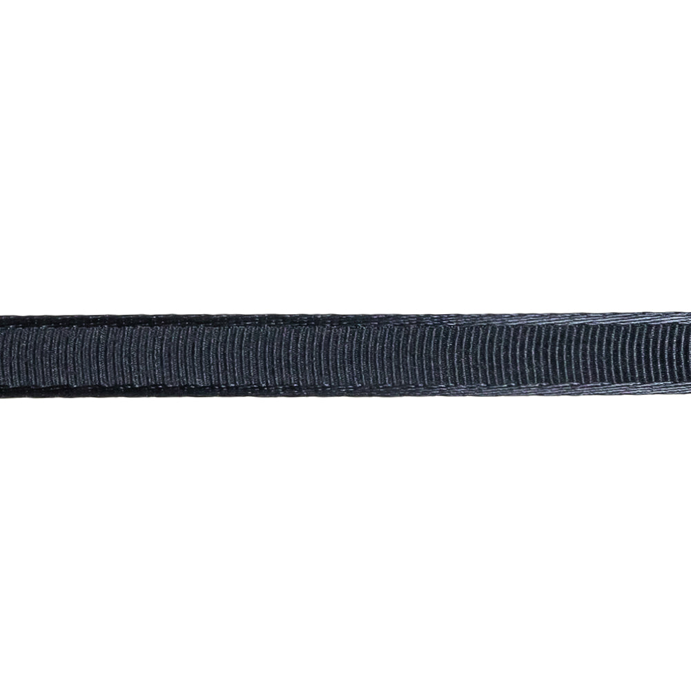 Maritime Blue Satin-Edged Grosgrain Ribbon - 0.375