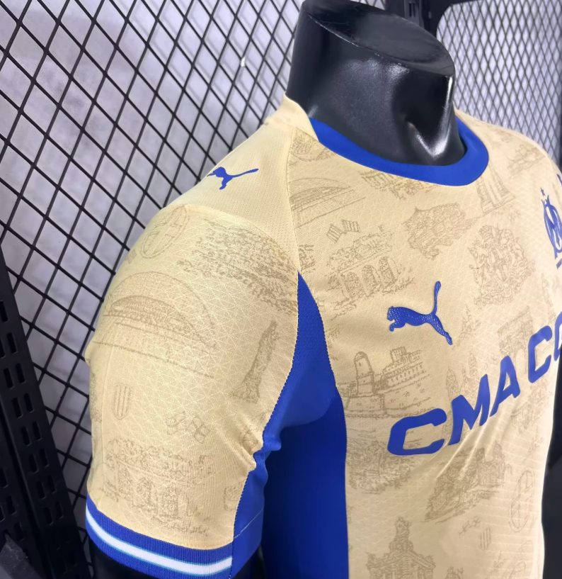 2025/2026 Player Version Olympique de Marseille Fourth Away Football Jersey 1:1 Thai Quality
