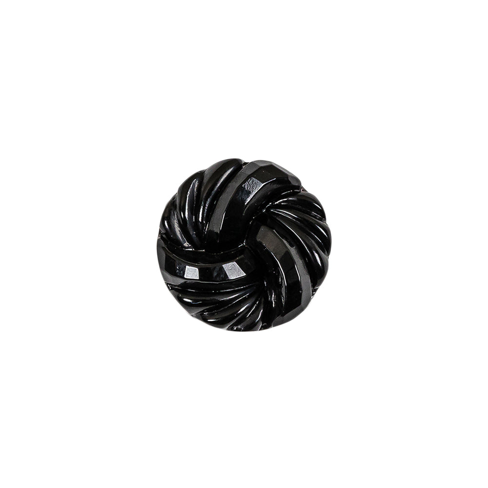 Vintage Jet Knotted Shank Back Glass Button - 22L/14mm - Joann Fabrics