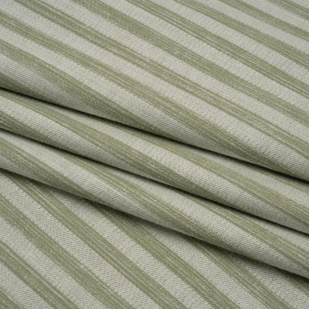 Cotton Blend Home Decor Jacquard - Sage Stripes - British Imported - Joann Fabrics