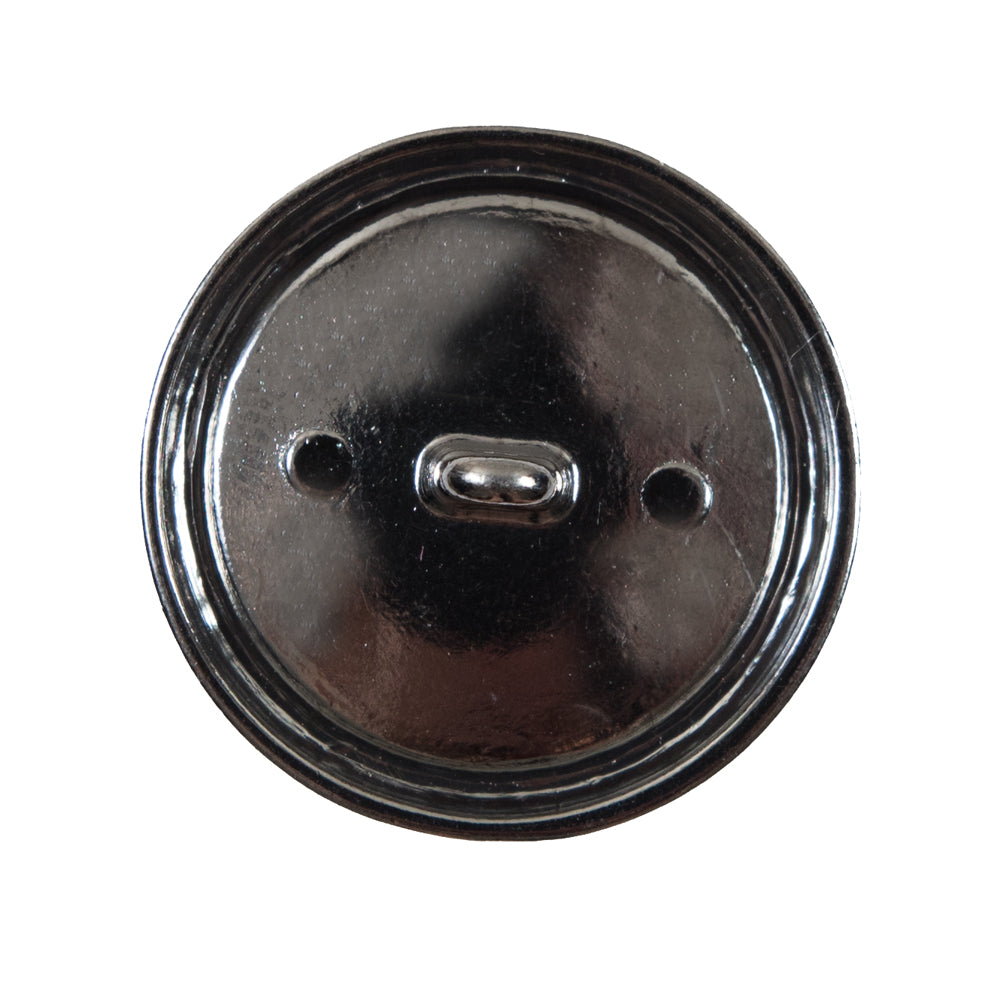 Italian Black and Silver Crest Metal Button - 44L/28mm - Joann Fabrics
