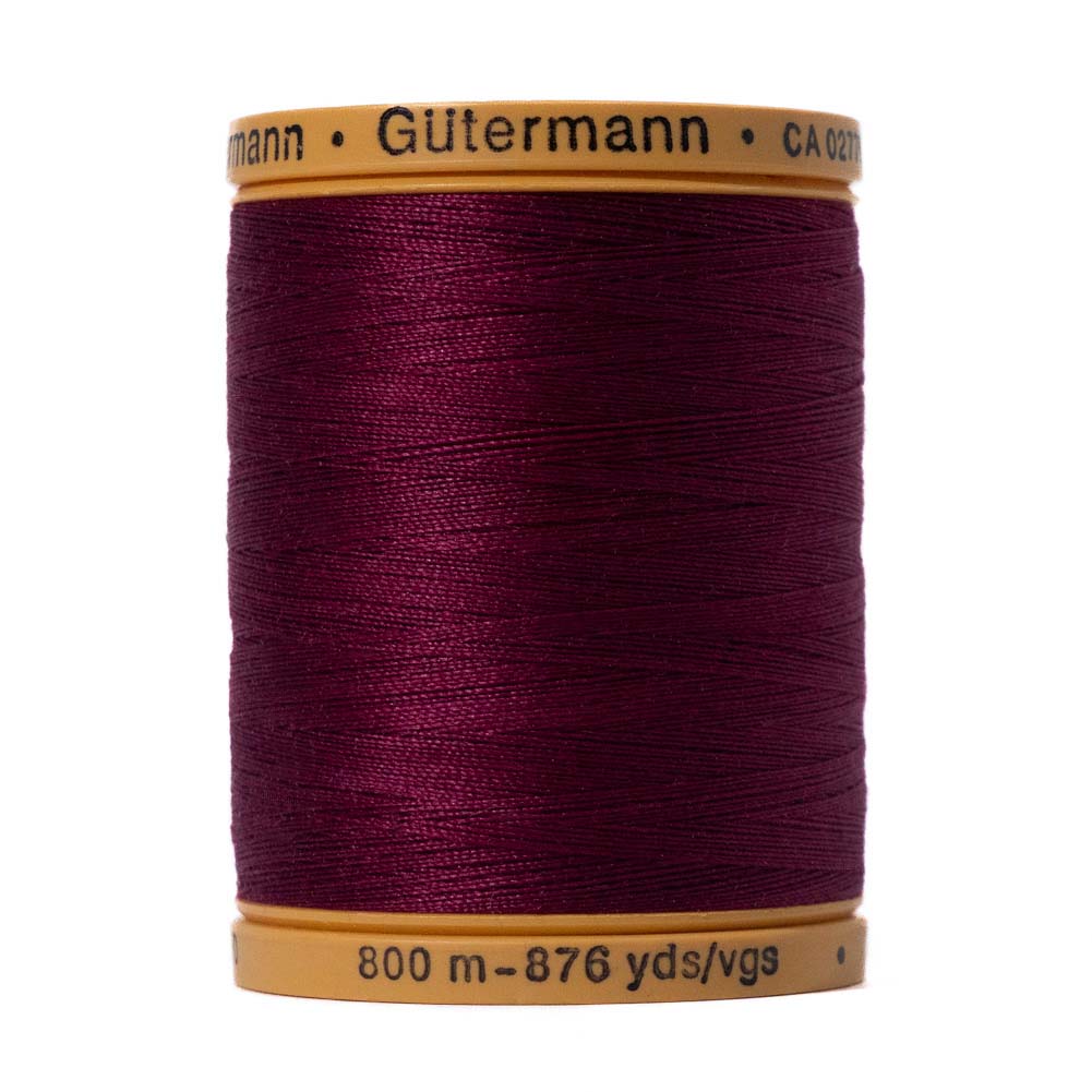 Gutermann Natural Cotton Thread 800m - 2833 Burgundy - Joann Fabrics
