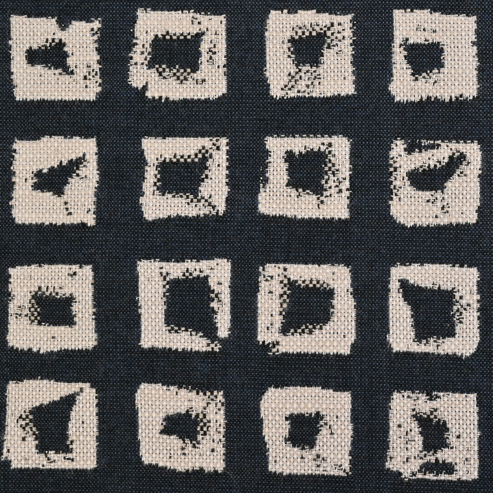 Kindle Jacquard by Sunbrella - Indigo Organic Squares - Joann Fabrics