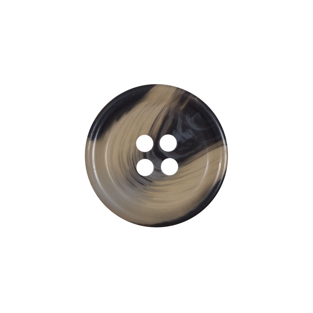 Beige and Black Plastic 4-Hole Button - 32L/20mm - Joann Fabrics