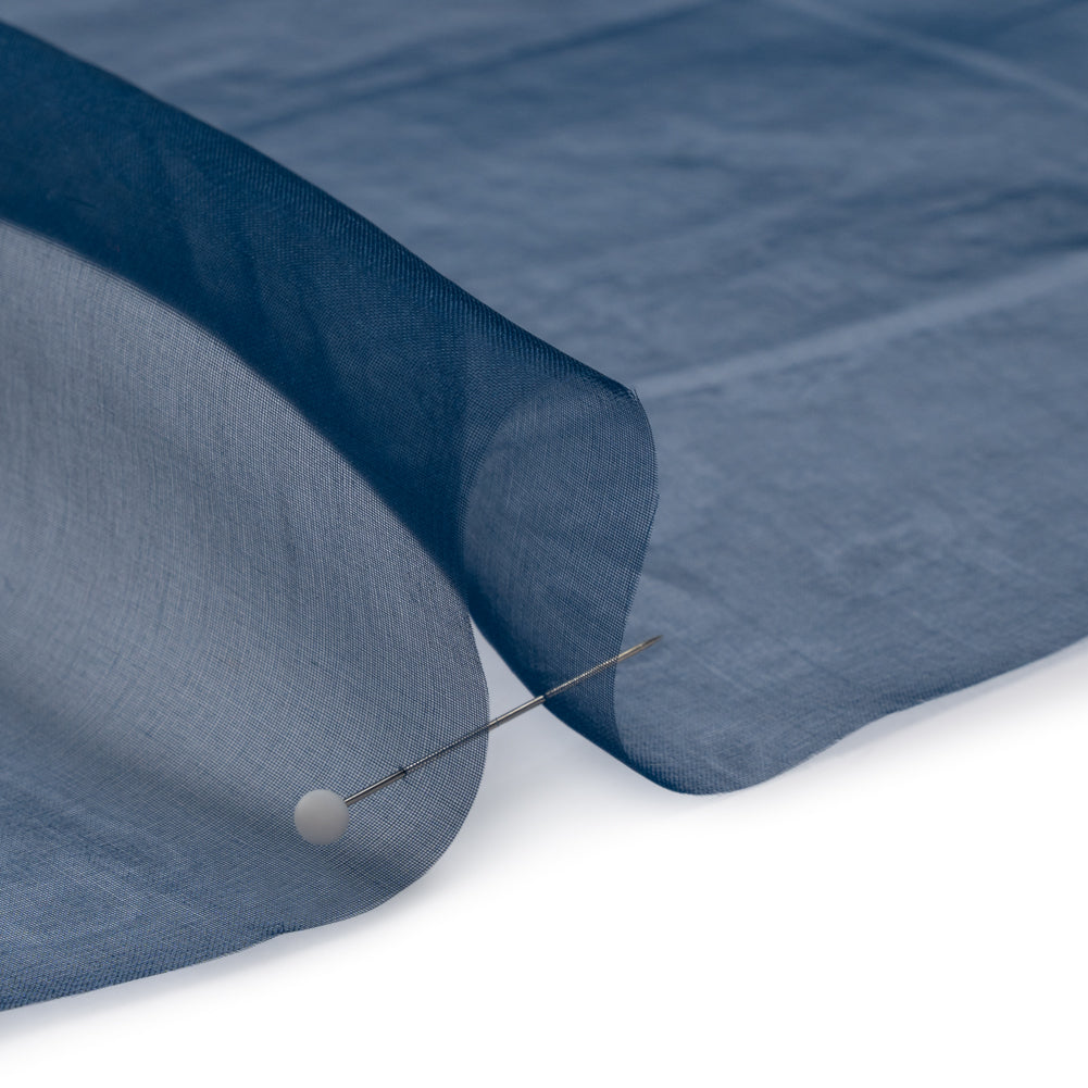 Famous Australian Designer Navy Lightweight Silk Organza - Joann Fabrics