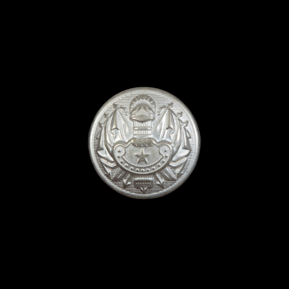 Silver Aluminum Crest Shank Back Button - 24L/15mm - Joann Fabrics
