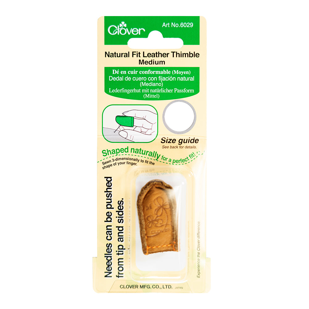 Clover Natural Fit Leather Thimble - Medium - Joann Fabrics