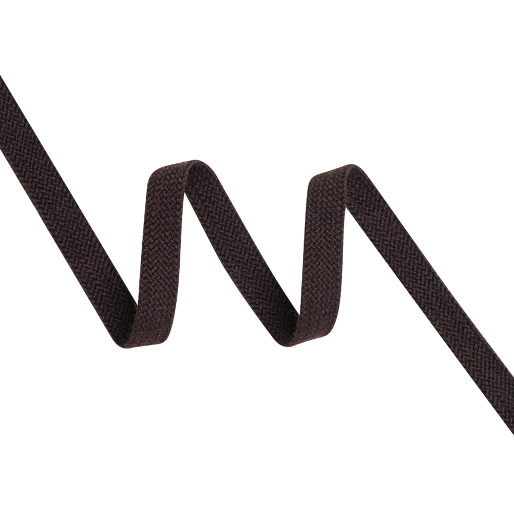 Chocolate Wool Braided Tape - 0.5