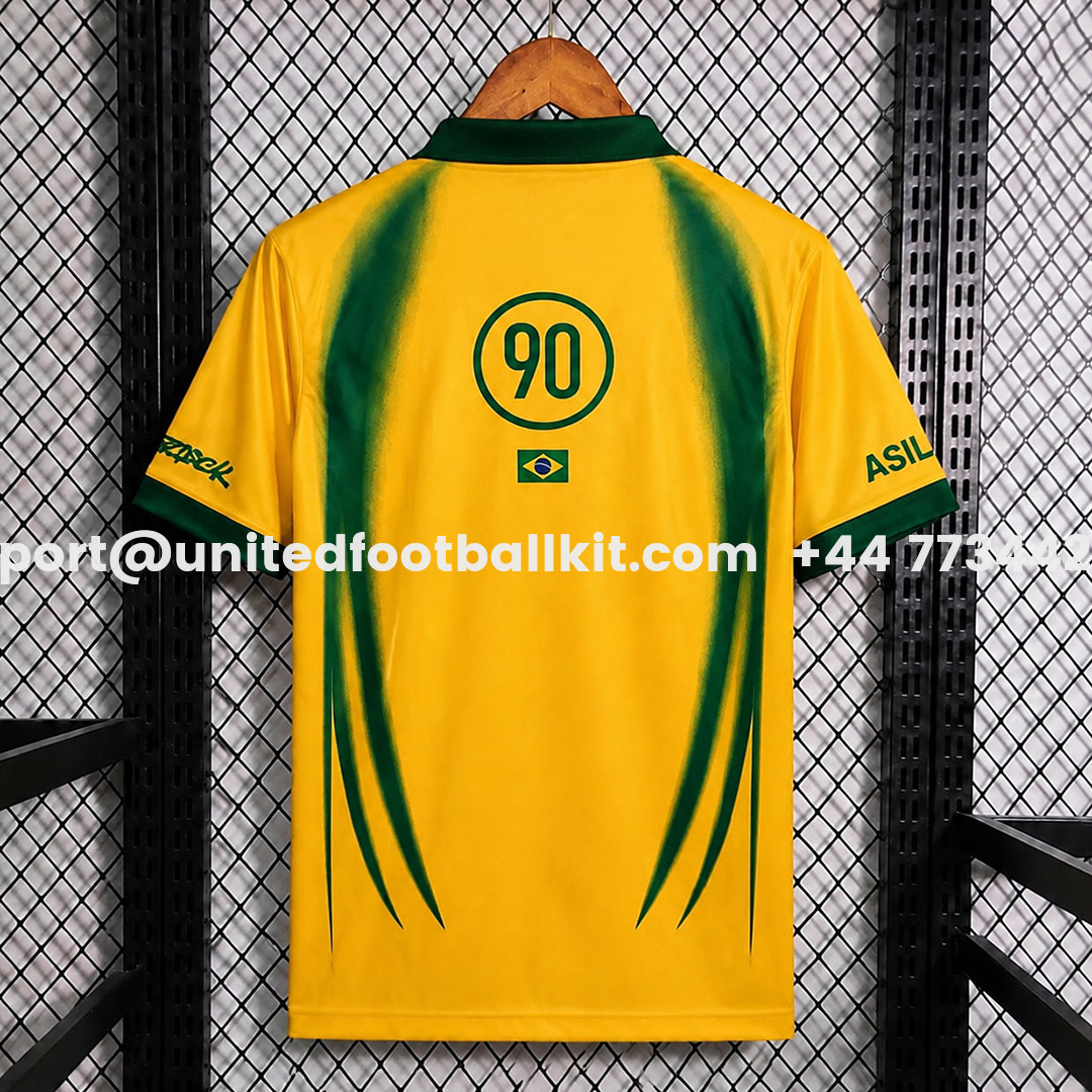 Retro Brazil 2026 x Scott Cactus Jack Total 90 Yellow Jersey - UnitedFutballJersey