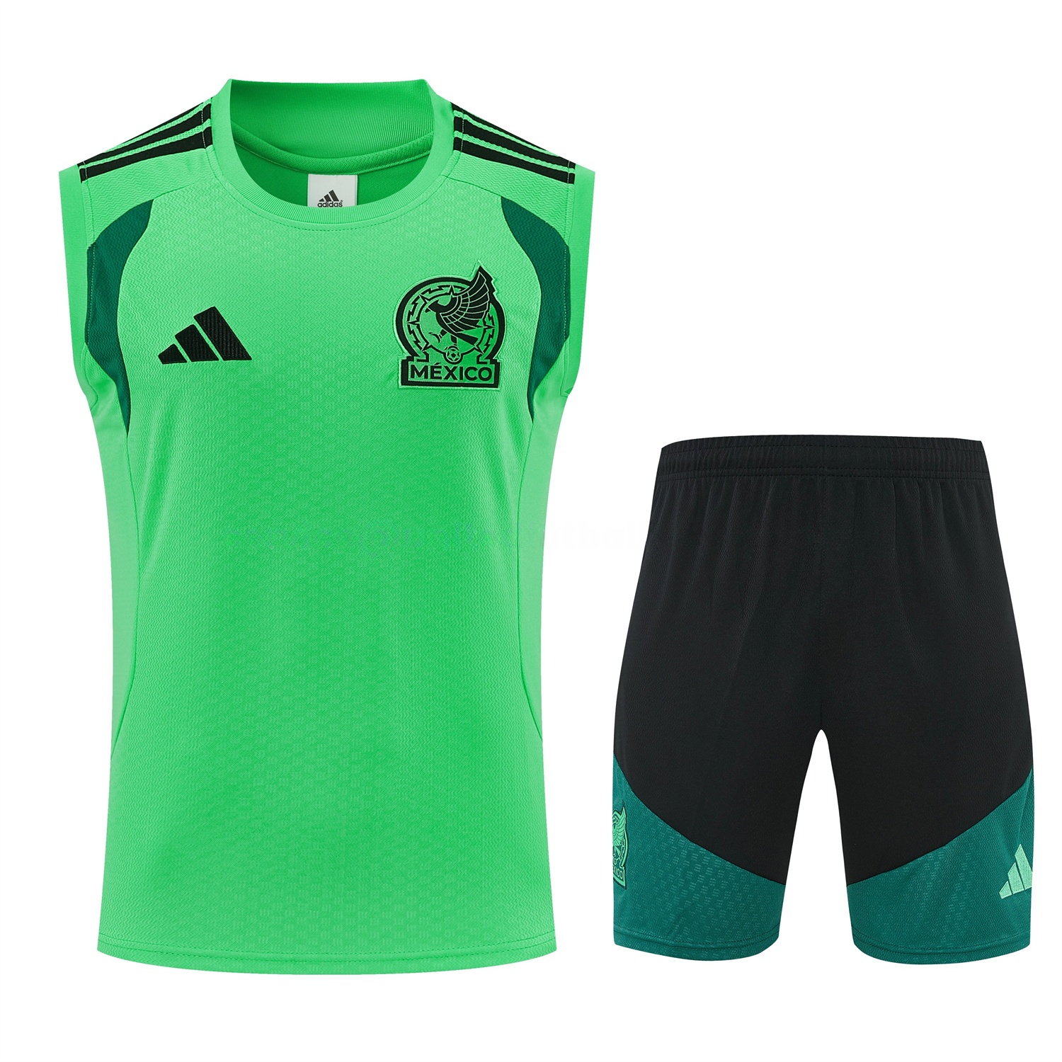 Mexico 2026 Vest Training Set - Green Vest and Black Shorts - UnitedFutballJersey