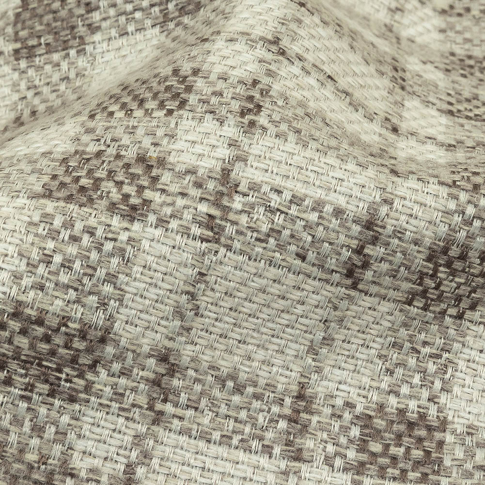 Khaki and Ivory Plaid Polyester Upholstery Tweed - Joann Fabrics