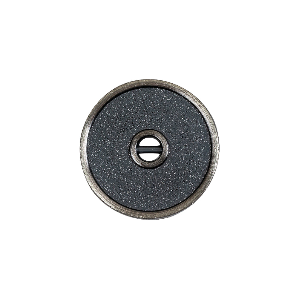 Pewter Textured Narrow Rim 2-Hole Metal Button - 32L/20mm - Joann Fabrics