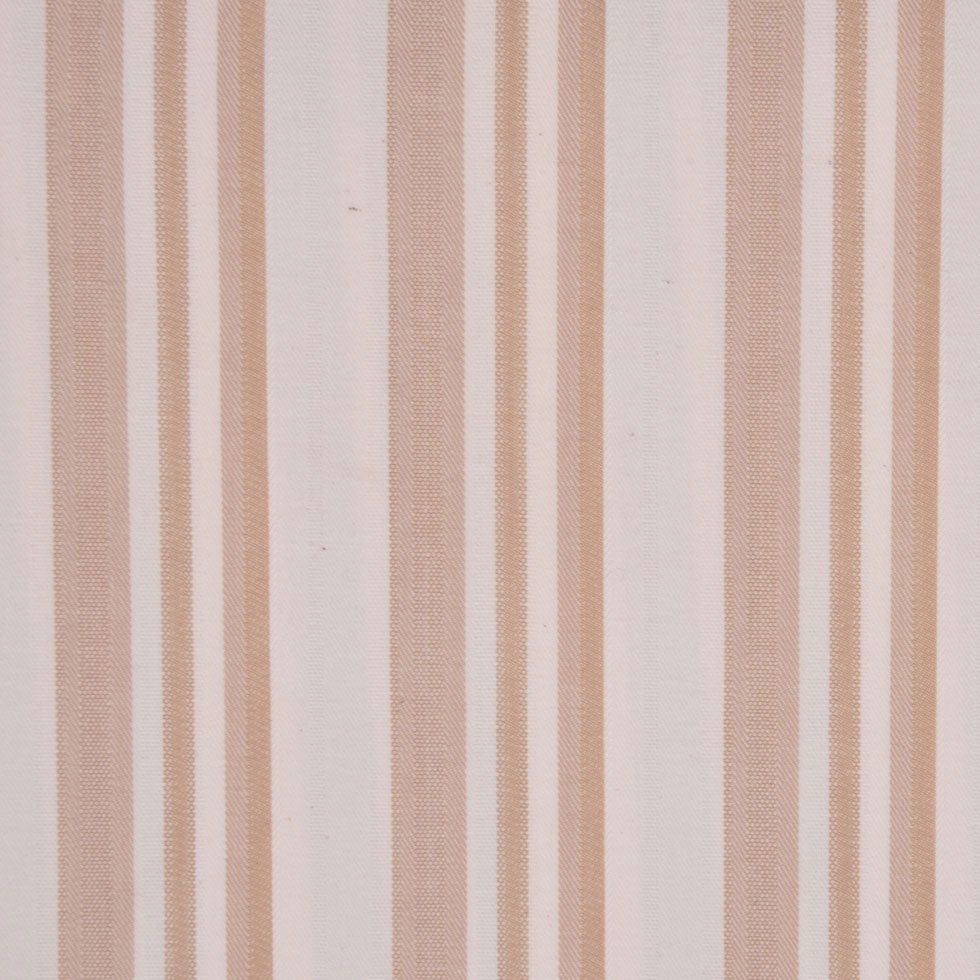 Italian Cream and Tan Striped Cotton Suiting - Joann Fabrics