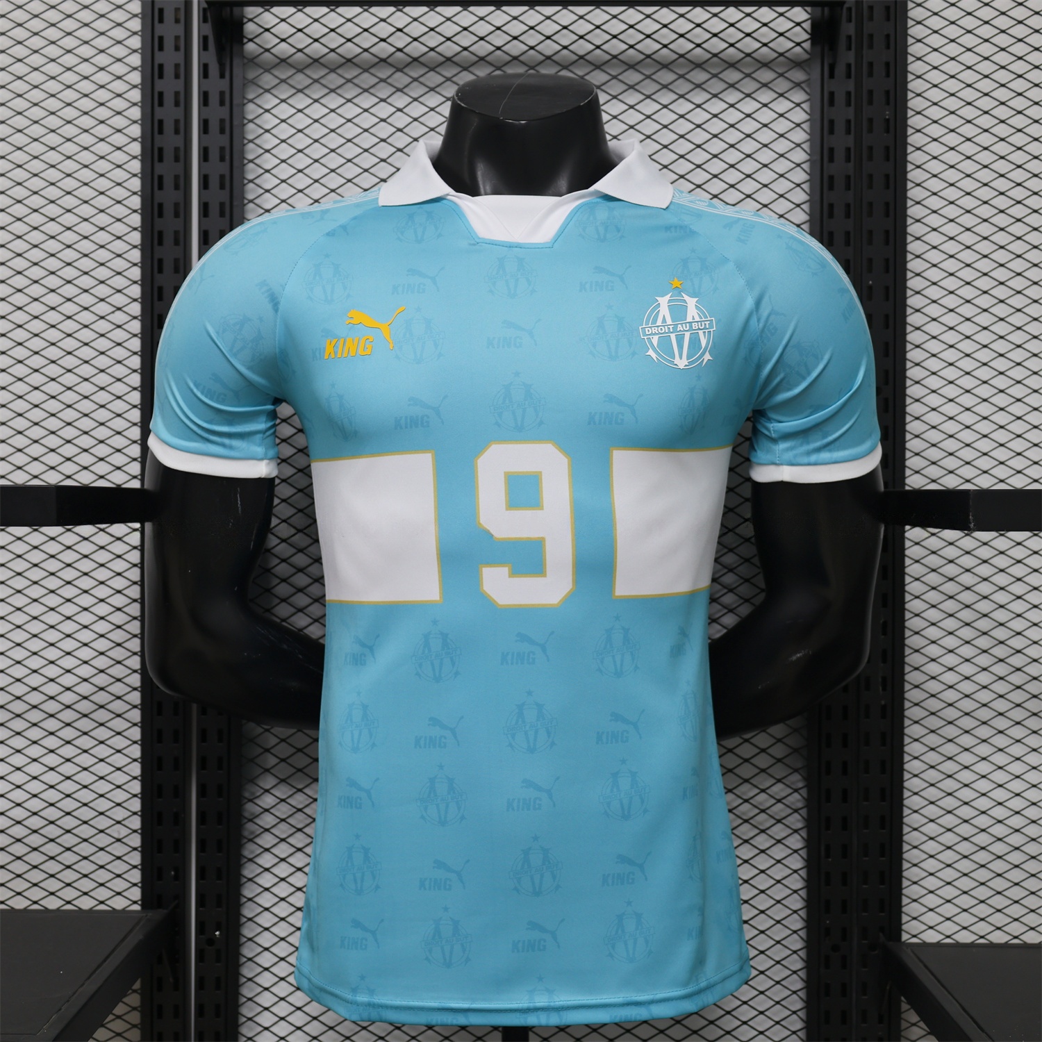 Marseille 25-26 Retro Style Blue Jersey -Player Version - UnitedFutballJersey