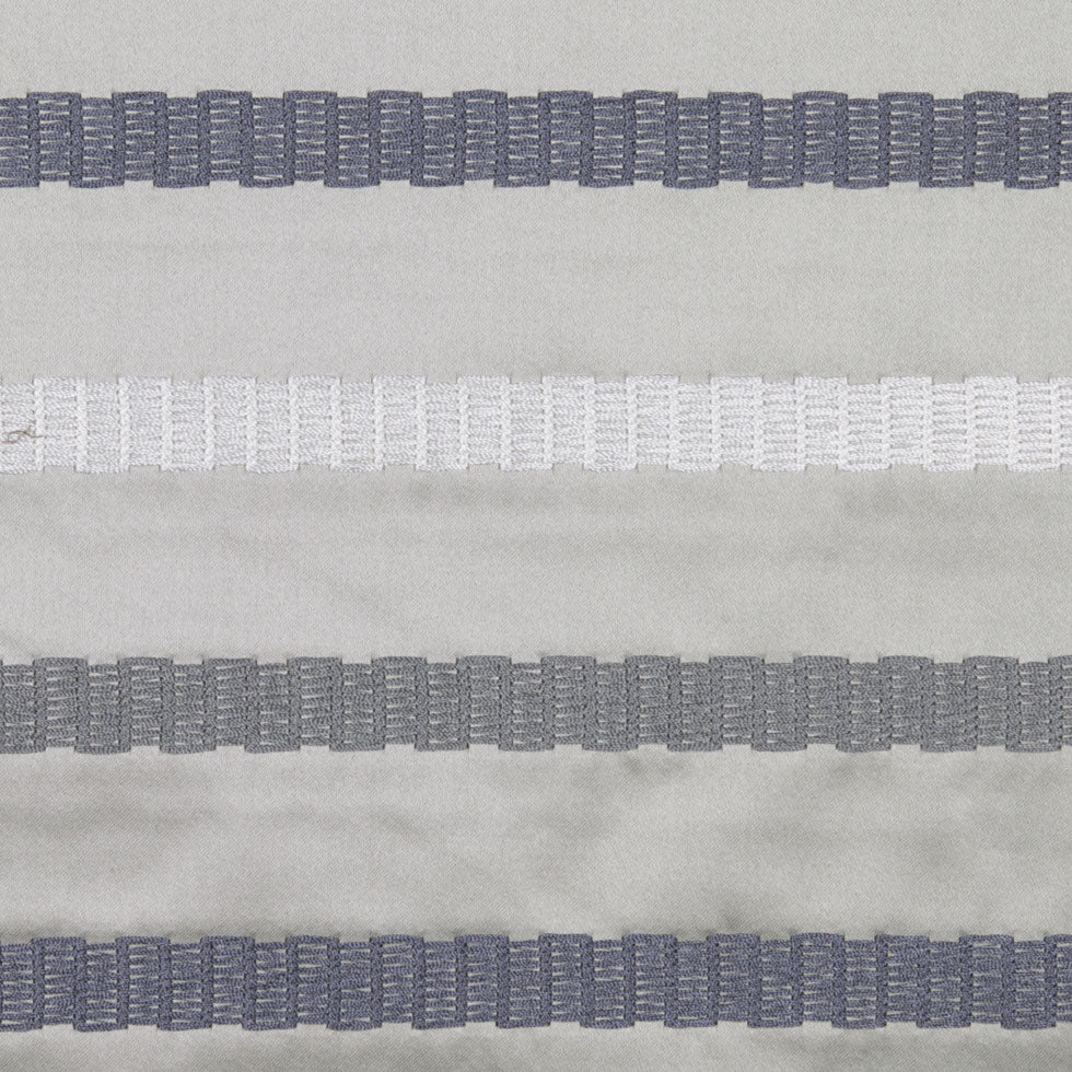 Steel/Blue/White Stripes Embroidery Stripe - Joann Fabrics