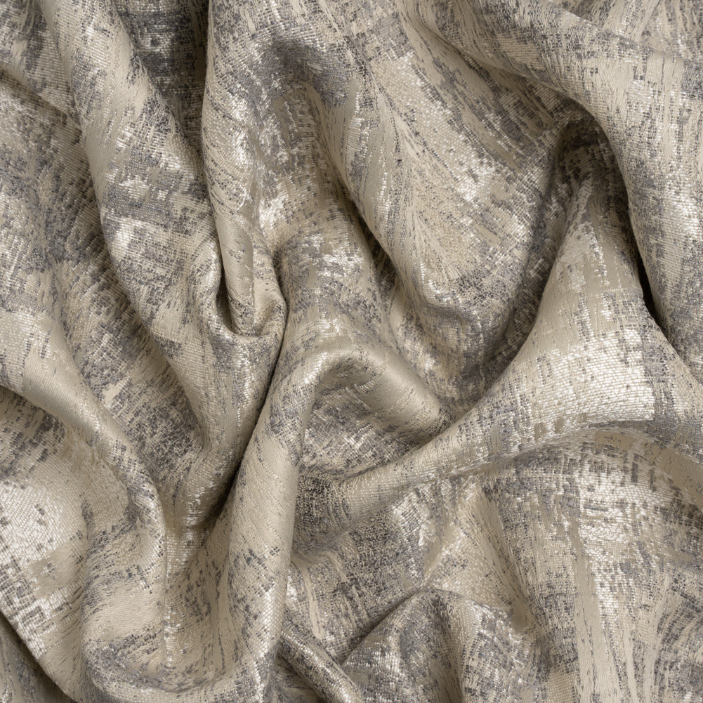 Recycled Polyester Drapery Jacquard - Slate Abstract Strokes - British Imported - Joann Fabrics