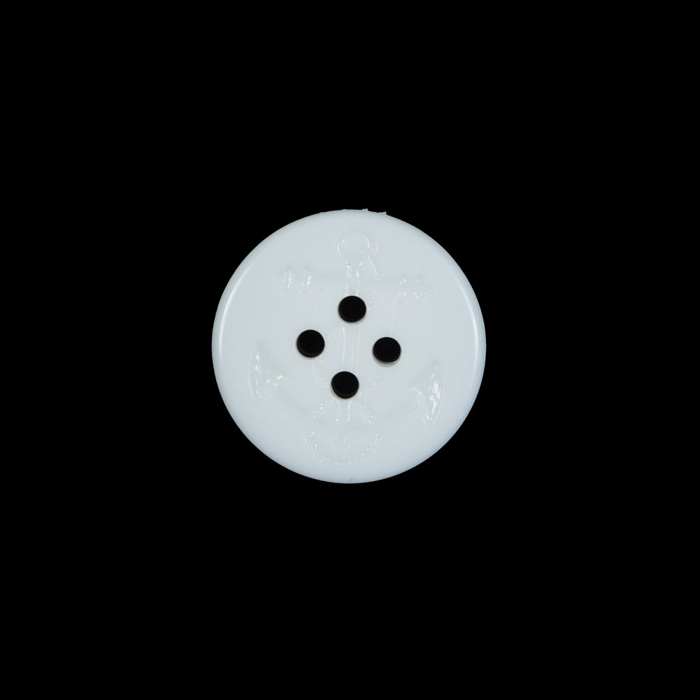 White Plastic Anchor 4-Hole Button - 24L/15mm - Joann Fabrics