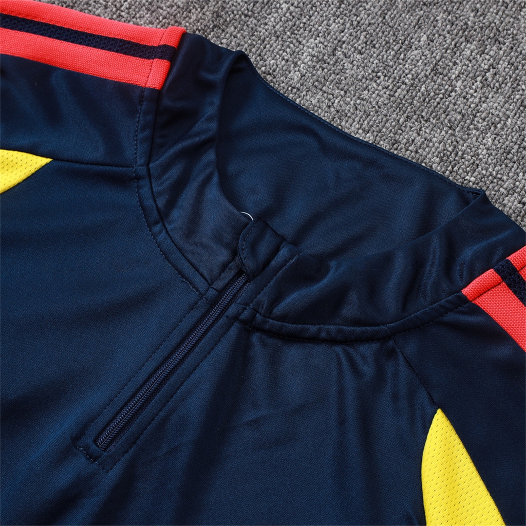 Colombia 2026 Long Sleeve Training Set - Black Top & Black Pants - UnitedFutballJersey
