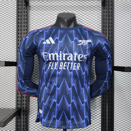 2025/2026 Long Sleeves Player Version Arsenal Away Football Shirt 1:1 Thai Quality