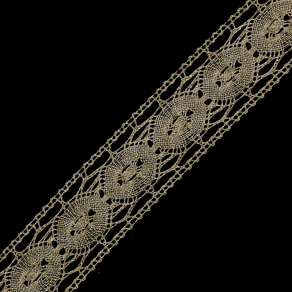 Gold European Metallic Trim - 1.125