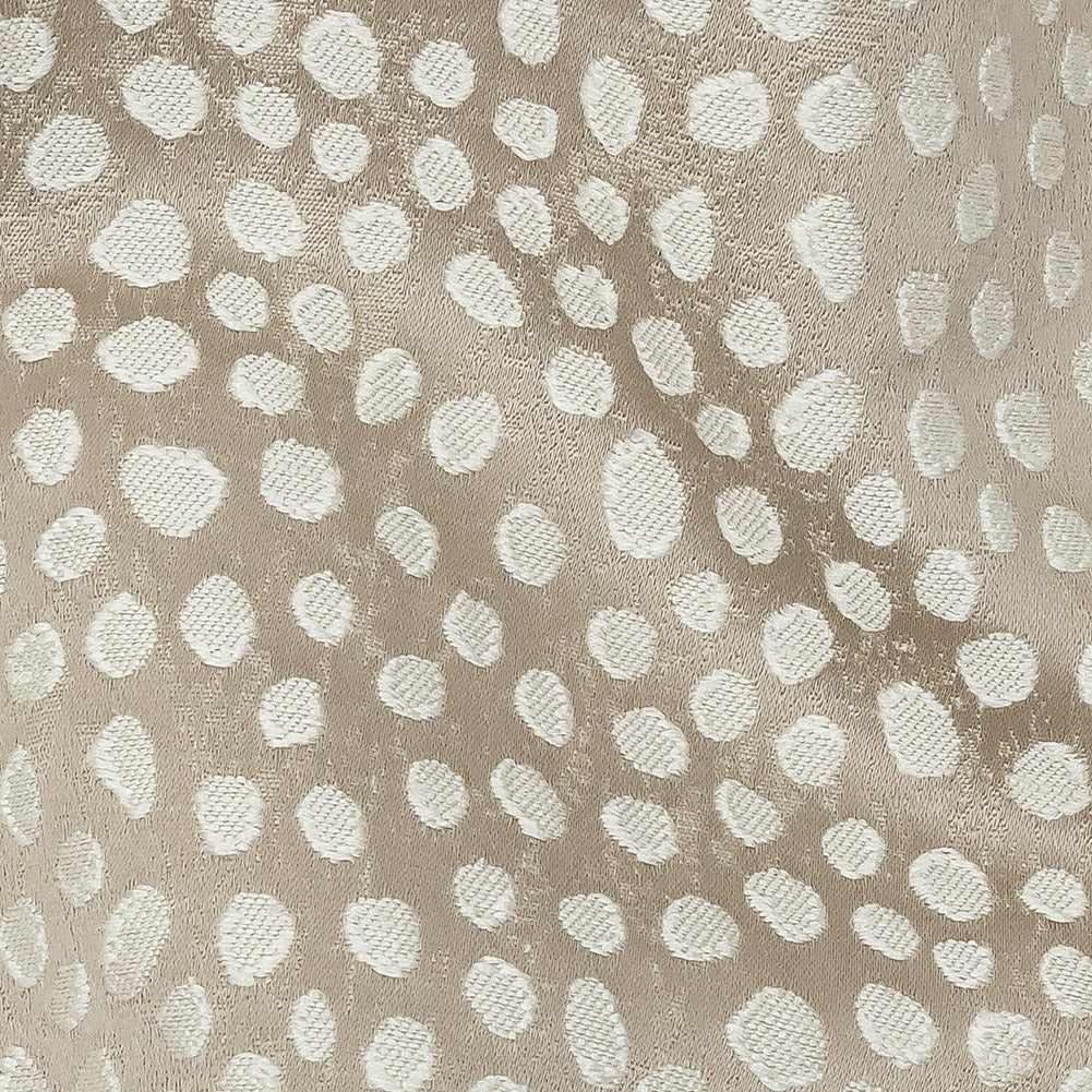 Polyester Jacquard - Taupe Spots - British Imported - Joann Fabrics